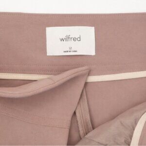 Aritzia Wilfred Jallade Crepe Pants – Paperbag Waist – Size 12 – Dusty Rose